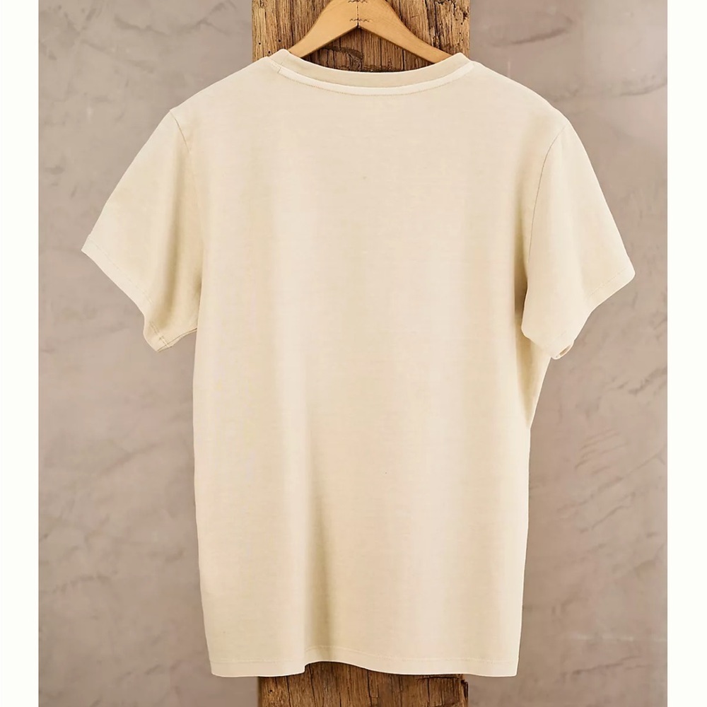 Anthropologie Terrain Cream Cotton T-Shirt - Picture 2 of 2